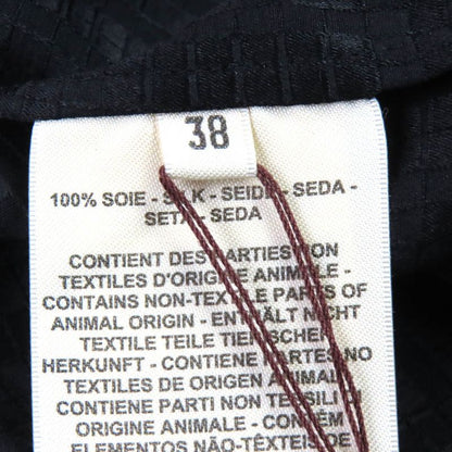 Hermes 23AW 3h0535df Silk Mosaic Motif H Design With Belt Long Dress Shirt