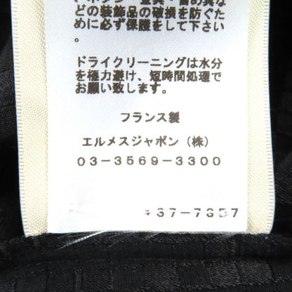 Hermes 23AW 3h0535df Silk Mosaic Motif H Design With Belt Long Dress Shirt