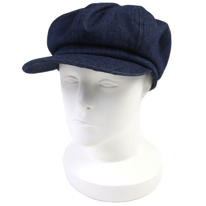 Prada 1hc551 100% Cotton Triangle Logo Triangle Plate Denim Casket Hat Indigo