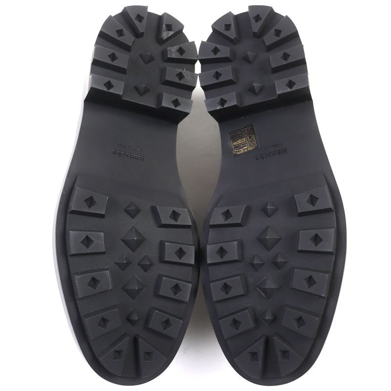 Hermes 2025 252134z Moccasin Ruble H Logo Hardware Leather Loafer Black 36.5