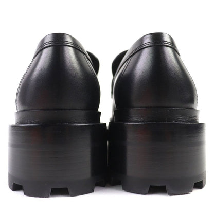 Hermes 2025 252134z Moccasin Ruble H Logo Hardware Leather Loafer Black 36.5