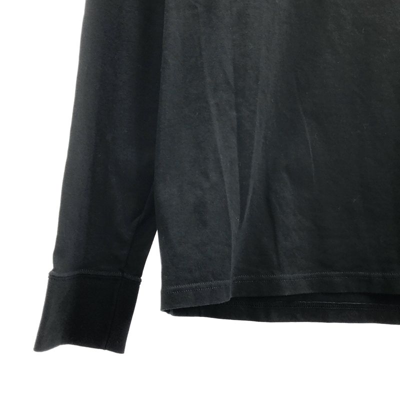 Dior Homme - Cotton Logo Embroidery Henley Neck Cut And Sewn - 46 - Black - Mens