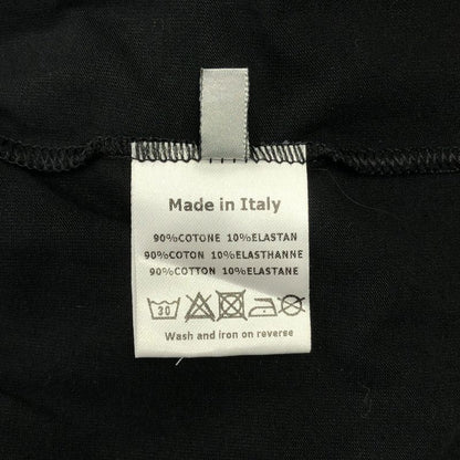 Dior Homme - Cotton Logo Embroidery Henley Neck Cut And Sewn - 46 - Black - Mens