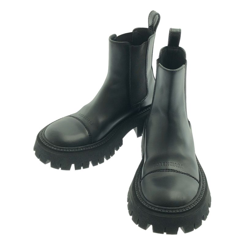 Balenciaga Tractor Bootie Chelsea Boots - 36 - Black - Women's