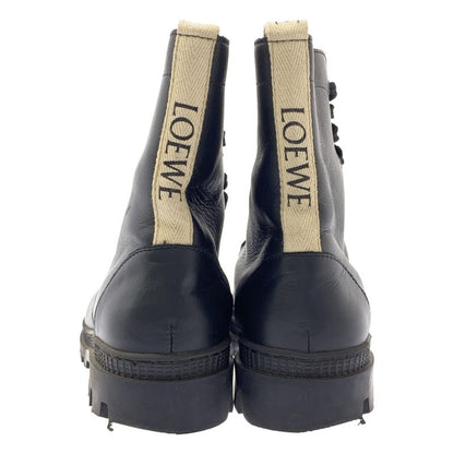 Loewe Lace-up Combat Boots - 39 - Black - Women's