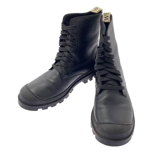 Loewe Lace-up Combat Boots - 39 - Black - Women's