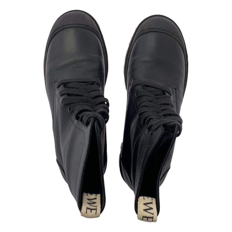 Loewe Lace-up Combat Boots - 39 - Black - Women's