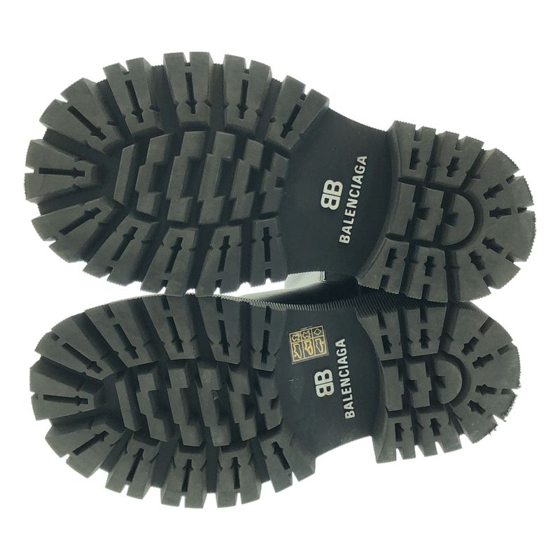 Balenciaga - Tractor Bootie Tractor Leather Chelsea Boots - 37 - Black - Women's