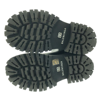 Balenciaga - Tractor Bootie Tractor Leather Chelsea Boots - 37 - Black - Women's