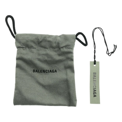 Balenciaga Initial Logo Charm Key Holder - Silver