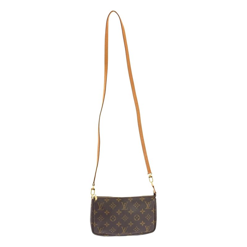 Louis Vuitton Monogram Leather Shoulder Bag - Brown - Women