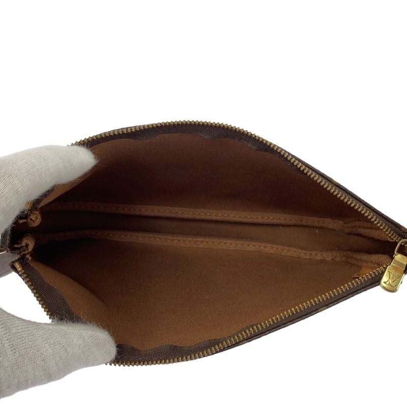 Louis Vuitton Monogram Leather Shoulder Bag - Brown - Women