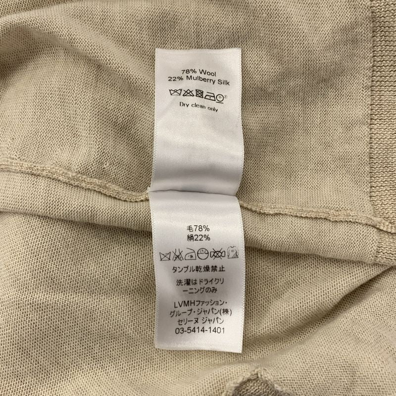 Celine - Phoebe Period Wool Silk Blend Back Bow Knit - L - Beige - Women's