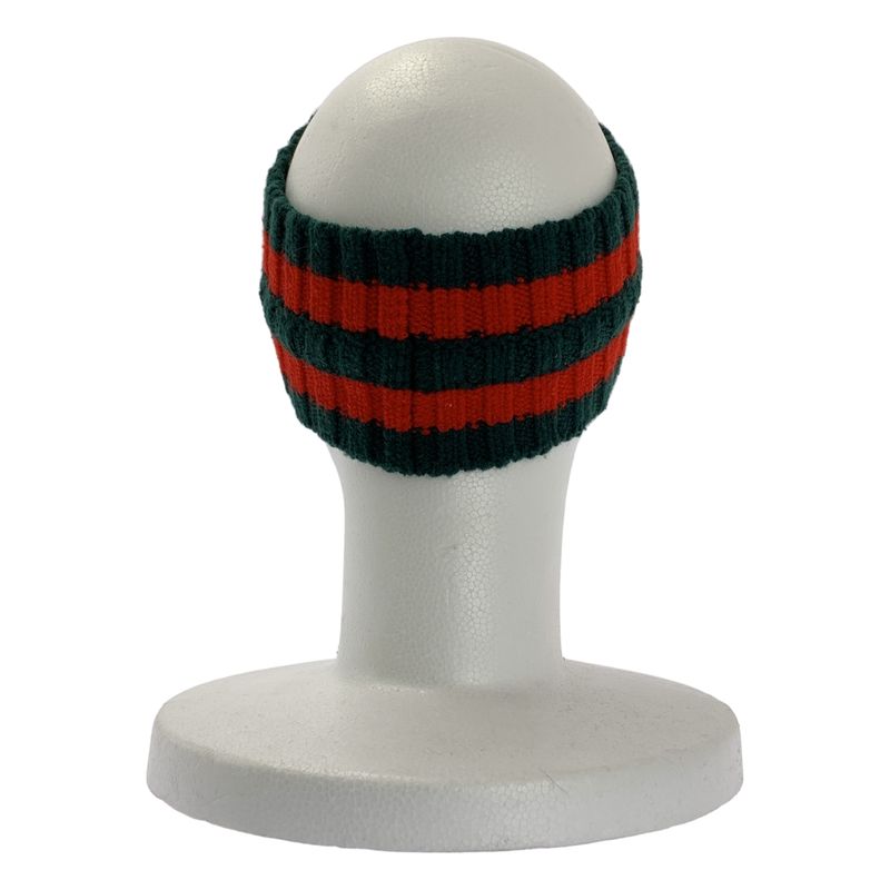 Gucci | Sherry Line Cross Knit Headband Unisex | M(57) | Bordeaux Green | Men's