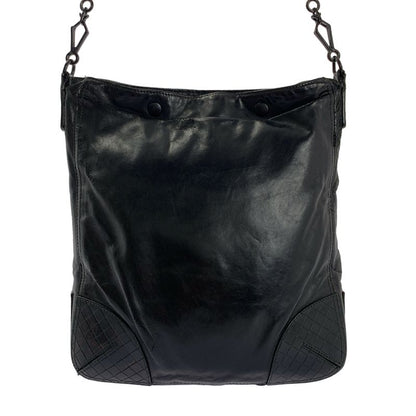 Bottega Veneta Scolpito Leather Shoulder Bag - Black - Men's