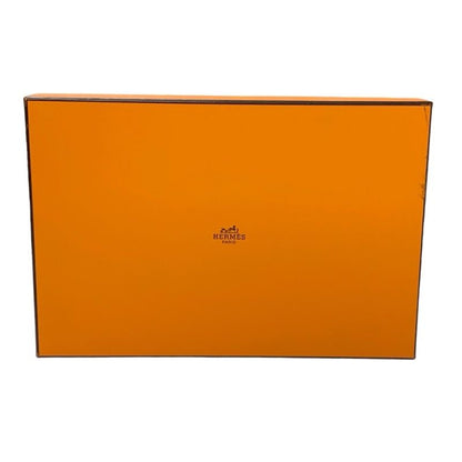 Hermes Paris Loafers Shoes Leather Black Silver Moccasins Flat Shoes Hhardware