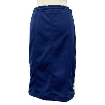 Celine Bottoms Polyester Navy Ivory Skirt Sideline Logo