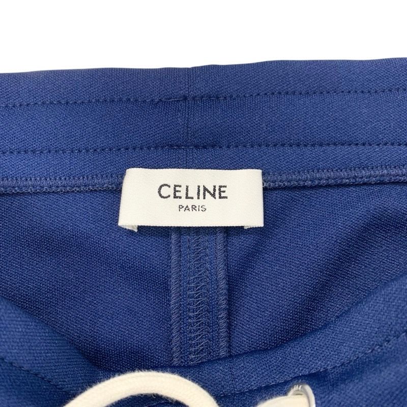 Celine Bottoms Polyester Navy Ivory Skirt Sideline Logo