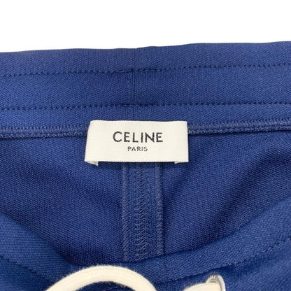 Celine Bottoms Polyester Navy Ivory Skirt Sideline Logo
