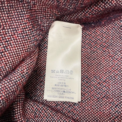 Louis Vuitton Skirt Red Navy White Check Mohair