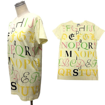 Hermes T-shirt Cut And Sewn Crew Neck Short Sleeves Size S Alphabet Pattern