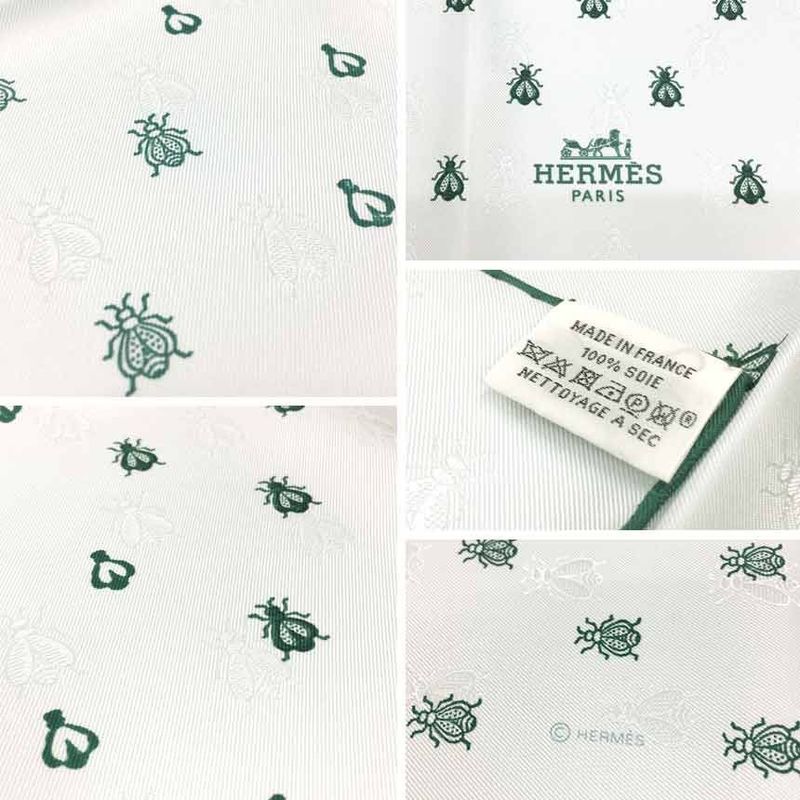 Hermes Scarf Carré 70 Petite Abeille Brode Petite Abeille Broadcloth Silk