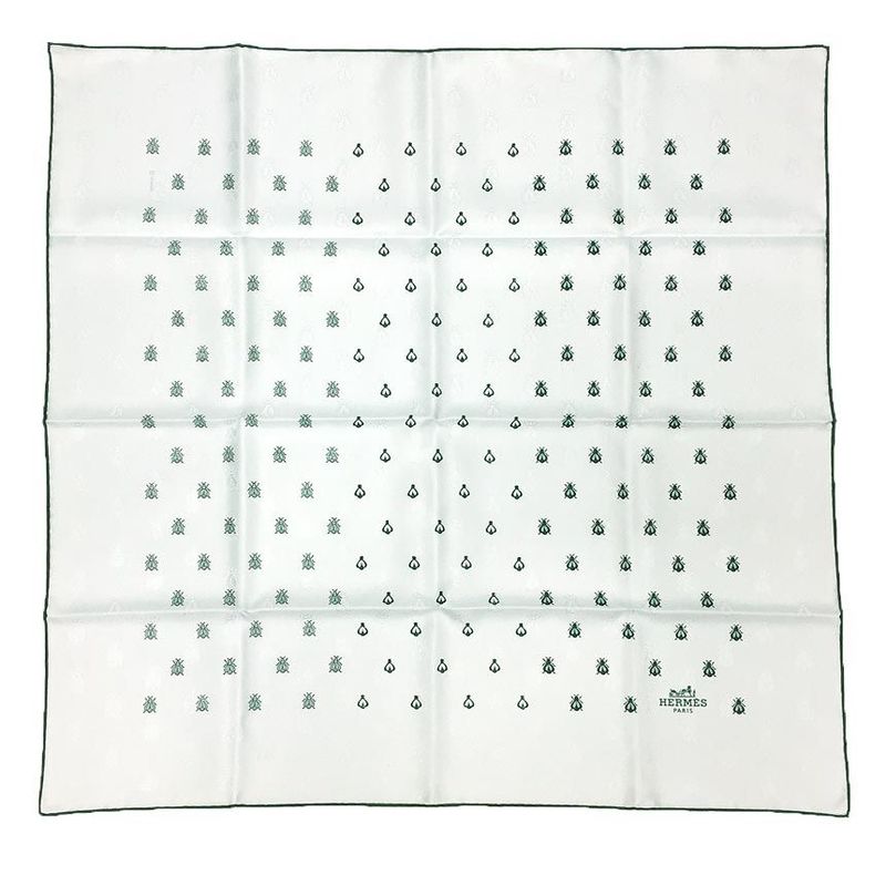 Hermes Scarf Carré 70 Petite Abeille Brode Petite Abeille Broadcloth Silk
