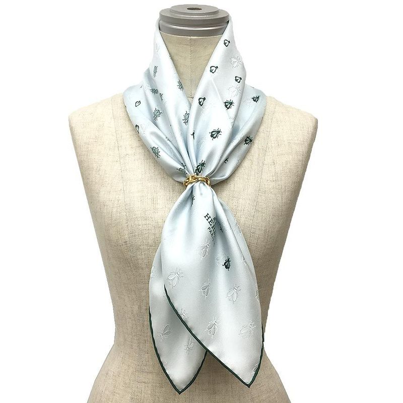 Hermes Scarf Carré 70 Petite Abeille Brode Petite Abeille Broadcloth Silk