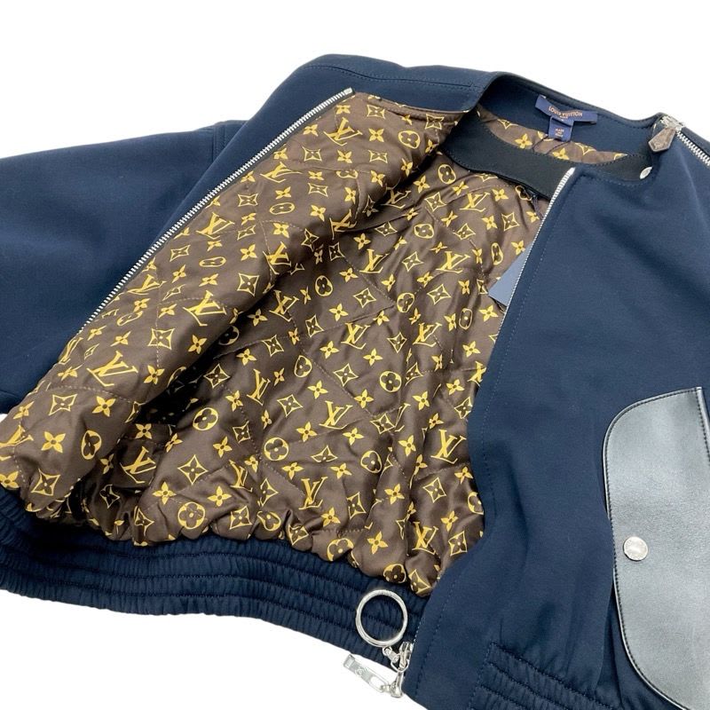 Louis Vuitton Monogram Outer Navy Black Blouson Jacket