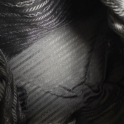 Prada One Shoulder Bag Triangle Logo Khaki Green Tessuto Nylon Leather Hobo Bag