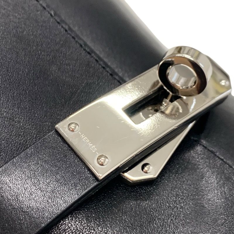 Hermes Neo Boots Short Boots Shoes Leather Black Silver Kelly Hardware