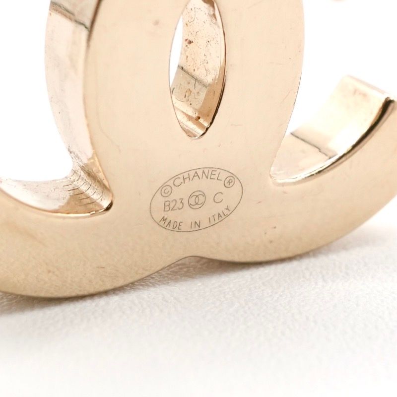 Chanel Earrings Earring Gold Pink Black Heremark