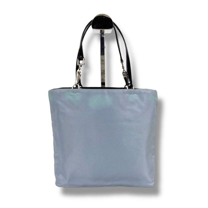 Prada Mini Tote Bag Triangle Logo Light Blue Light Blue Tessuto Nylon