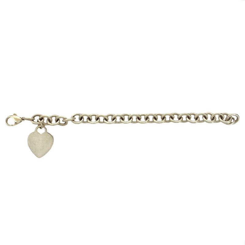 Tiffany & Co Heart Tag Bracelet Silver 925 Chain Accessorie