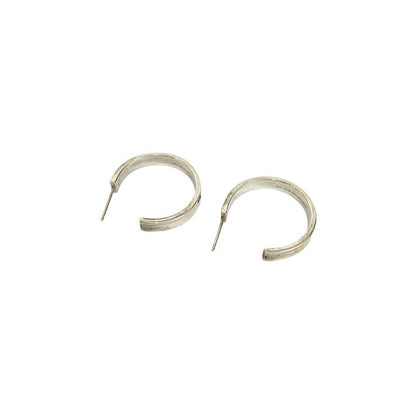 Tiffany & Co 1837 Hoop Earrings Logo Silver 925 Accessories