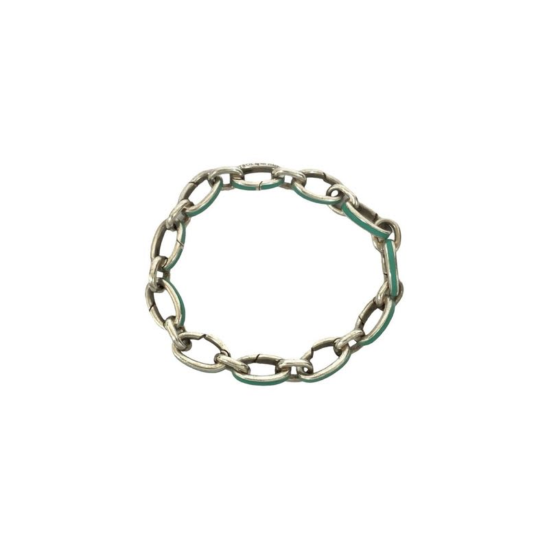 Tiffany & Co Clasping Bracelet Silver 925 Chain Bangle