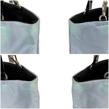 Prada Mini Tote Bag Triangle Logo Light Blue Light Blue Tessuto Nylon