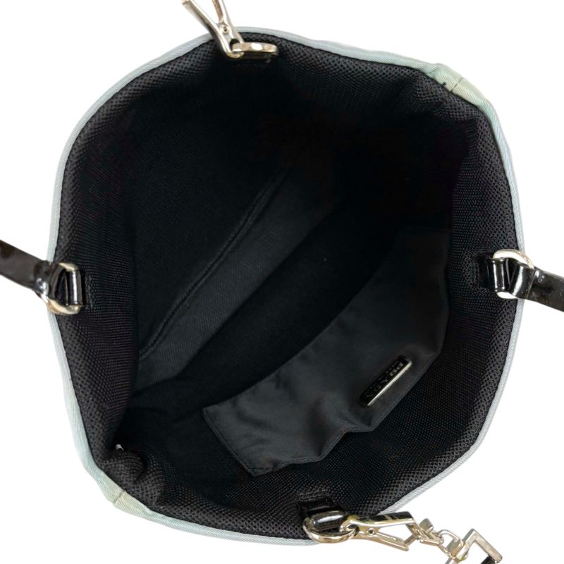 Prada Mini Tote Bag Triangle Logo Light Blue Light Blue Tessuto Nylon