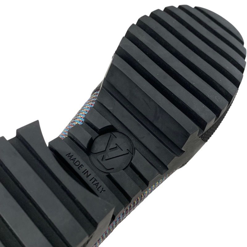 Louis Vuitton Laurie Line Monogram Boots Short Boots Shoes Leather Suede Black