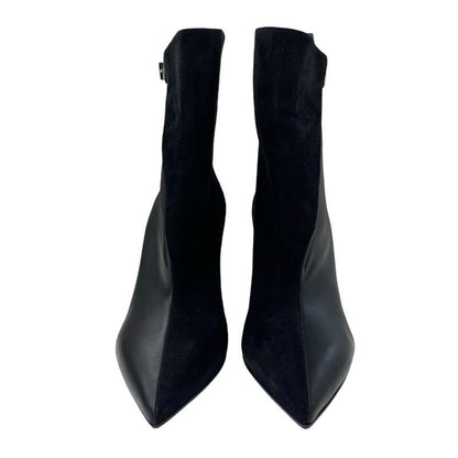 Hermes Hanae Boots Short Boots Shoes Suede Leather Black Unused