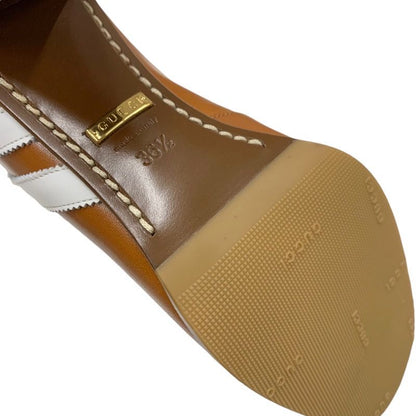 Gucci Boots Long Boots Shoes Leather Brown White Adidas Sideline