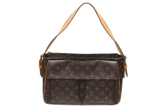 Louis Vuitton Viva-Cite GM Bag Monogram Leather Gold