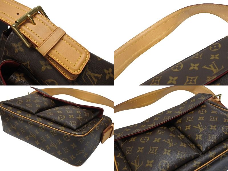 Louis Vuitton Viva-Cite GM Bag Monogram Leather Gold — view 6
