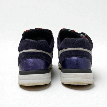Chanel Sneakers Shoes Suede Fabric Navy Multicolor Here Mark Tweed