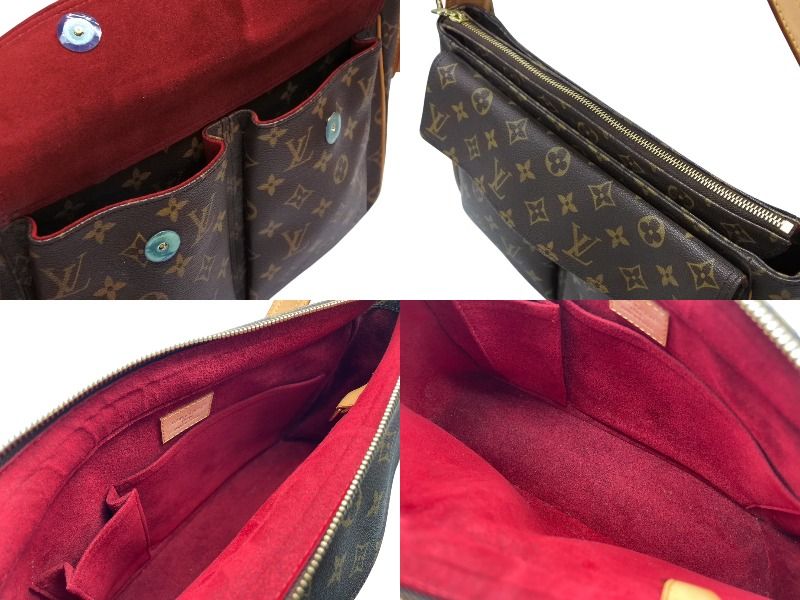 Louis Vuitton Viva-Cite GM Shoulder Bag Brown Vachetta Leather Gold — view 7