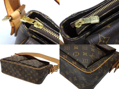 Louis Vuitton Viva-Cite GM Shoulder Bag Brown Vachetta Leather Gold — view 5