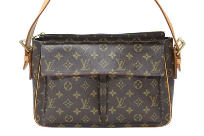 Louis Vuitton Viva-Cite GM Shoulder Bag Brown Vachetta Leather Gold — view 2