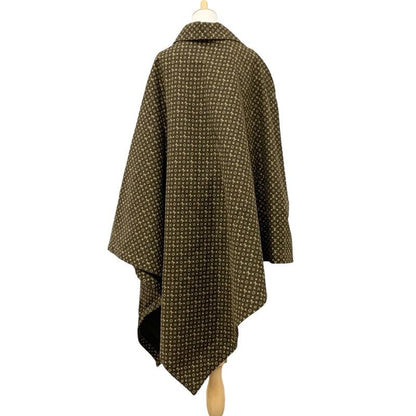Louis Vuitton Outerwear Cotton Brown Logo NIGO Micro Monogram Poncho Cape Men's