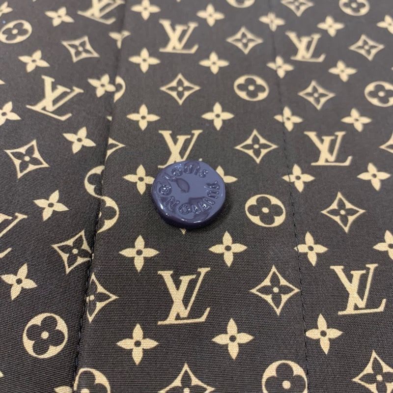 Louis Vuitton Outerwear Cotton Brown Logo NIGO Micro Monogram Poncho Cape Men's