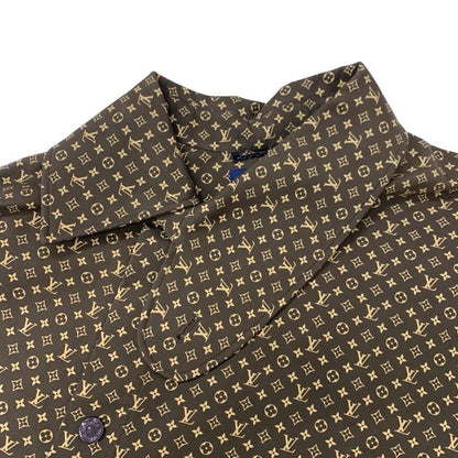 Louis Vuitton Outerwear Cotton Brown Logo NIGO Micro Monogram Poncho Cape Men's